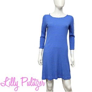 Lilly Pulitzer Marlowe Dress in Beckon Blue Breeze Stripe [1448]